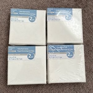 Artists loft white canvas -8 pieces